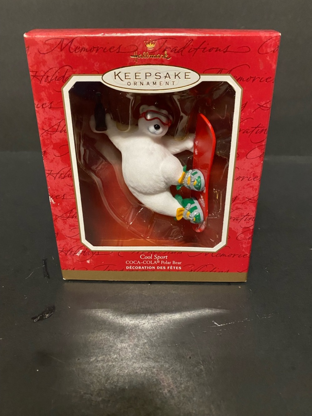 Hallmark Keepsake Polar Bear Coca Cola Ornament - White, Red & Green
